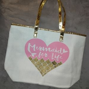 🆕LOF | Mermaid for Life Zip Top Tote Bag
